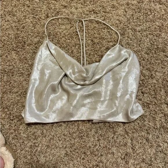 Shimmering Silver Camisole Top - Picture 1 of 3